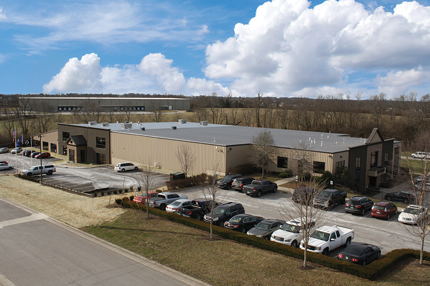 Aerial view of LockMasters' facilities