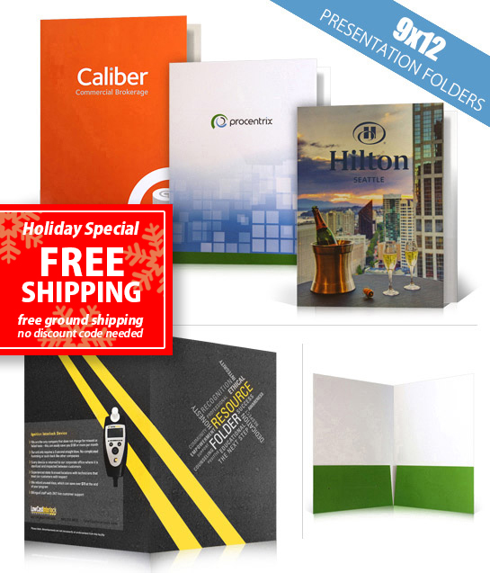 Print 9 x 12 Presentation Folders